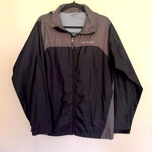 Columbia Sportswear Men's Glennaker Lake Rain Jacket Black and Grey Size Small